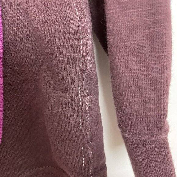 Nike Mens Gray Purple Color Block Jersey Full Zip Hoodie Sweater Size Small - Picture 7 of 9